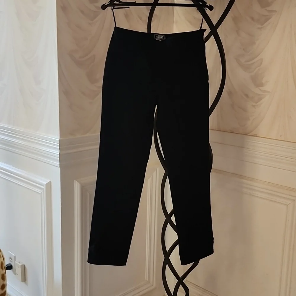 Gianni versace black stretchy pants